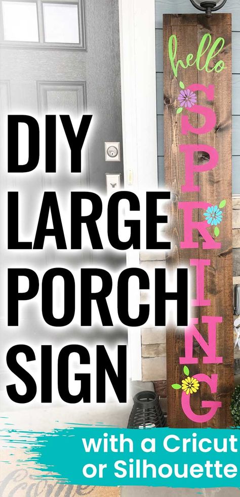 Diy Front Porch Decor, Porch Signs Diy, Wooden Porch Signs, Porch Sign Ideas, Porch Boards, Large Porch, Porch Leaners, Porch Wood, Outdoor Welcome Sign