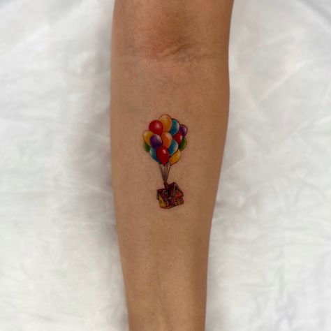 U p 🎈 done at @tattoomgallery . #up #tattoo #pixar #animation Up Movie Tattoo, Up Movie, Pixar Animation, Movie Tattoo, Up Tattoo, Up Tattoos, Pixar, Tattoos, On Instagram