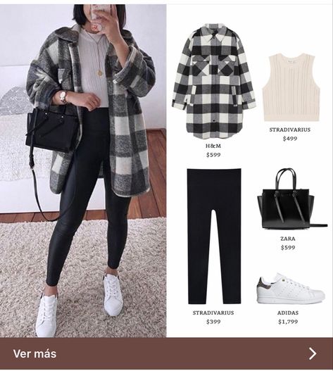 Checker Jacket Outfit, Black And White Checkered Jacket Outfit, Checkered Flannel Outfit, Outfit Sobrecamisa Mujer, Black And White Shacket Outfit, Flannel Jacket Women's Outfit, Sobrecamisa Mujer Outfit, Black Shacket Outfit, Checkered Jacket Outfit