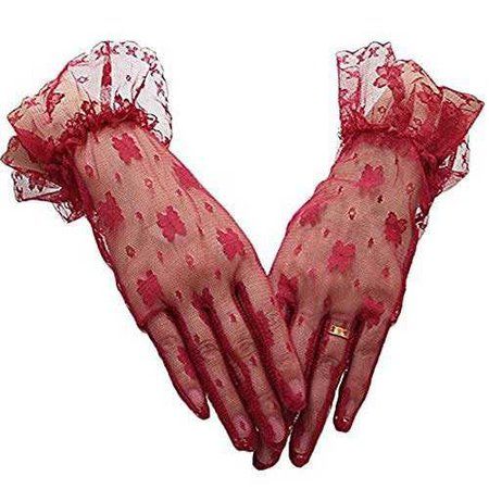 red lace gloves | ShopLook Lace Gloves Wedding, Prom Gloves, Gloves Lace, Elegant Gloves, Short Gloves, Girls Gloves, Wedding Gloves, Bridal Gloves, Lace Gloves