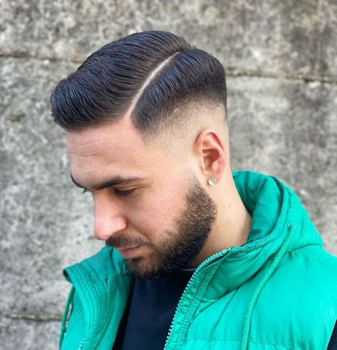 22 Side Part Haircut Ideas for Men: Classic + Modern Skin Fade Side Part Men, Side Part Fade Haircut, Side Part Skin Fade, Fade Side Part Men, Mid Fade Side Part Haircut Men, Side Part Undercut Men, Side Part Fade Hairstyles Men, Side Part Hairstyles Men Short, Zero Fade Haircut Men