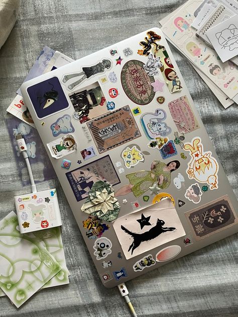 Laptop Decoration, Case Stickers, Laptop Case, Bits And Bobs, Laptop Stickers, Sake, Art Journal, Mood Board, Vision Board