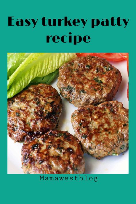 Easy healthy turkey patty recipe – Mama West Turkey Patties Healthy, Turkey Patties Recipe, Ground Turkey Patties, Turkey Mince Recipes, Recipe Ingredients List, Bodybuilding Food, Turkey Patties, Patty Recipe, Cottage Cheese Eggs