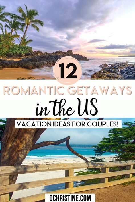 Best Us Vacations, Romantic Getaways In The Us, Vacation Ideas For Couples, Best Vacations For Couples, Us Vacation Ideas, Us Couple, Weekend Getaways For Couples, Adventure Summer, Vacations In The Us