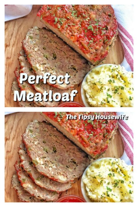 Meatloaf By Helen ~ Heirloom Recipes - The Tipsy Housewife Easy Meatloaf Recipe, Perfect Meatloaf, The Tipsy Housewife, Tipsy Housewife, Classic Meatloaf, Happy Eating, Hard Boiled Egg, Sunday Dinners, Heirloom Recipes