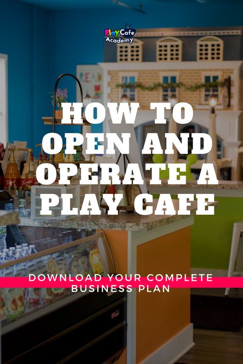 How to open a play cafe for kids. Step by step instructions for opening your small business for kids including a business plan download ready for use. Opening and running a small family business for children and scaling your business for success. Easy video tutorials for new business owners. Indoor playground inspiration. Play Cafe For Kids, Indoor Play Places, Indoor Playground Design, Commercial Indoor Playground, Kids Indoor Play, Indoor Play Centre, Play Cafe, Small Playroom, Indoor Playroom