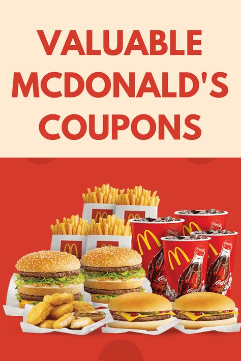 Get free fast food coupons! Claim your McDonald's coupons and save big on meals, snacks, and more. Free Food Coupons, Mcdonalds Fast Food, Free Mcdonalds, Free Coupons By Mail, Mcdonalds Gift Card, Restaurant Coupons, Food Burger, Fruit Parfait, Coupons By Mail