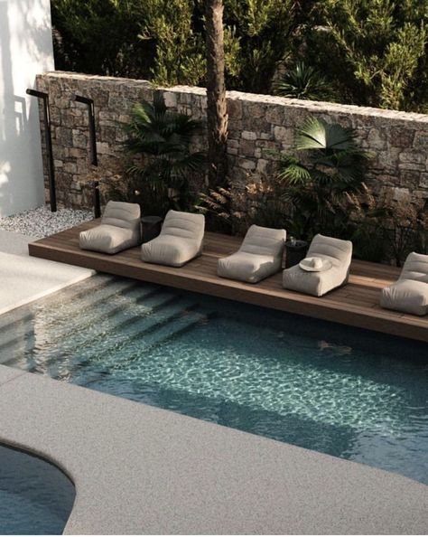 Pool Landscape Design, Small Pool Design, Modern Ideas, Modern Pools, Casa Exterior, Backyard Pool Designs, Swimming Pools Backyard, Small Pool, Garden Pool