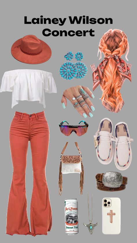 @brynleesimpson LAINEY WILSON CONCERT! 🤠🤎🎤🎸 Lainey Wilson Concert Outfits, Lainey Wilson Concert, God Made Girls, Cute Concert Outfits, Country Closet, Cute Western Outfits, Outfits With Accessories, Cow Cakes, Lainey Wilson