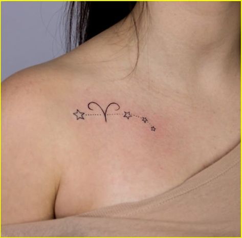 Aries Zodiac Sign Tattoos, Zodiac Tattoos Constellation, Aries Tattoo For Women, Aires Tattoo, Wedding Coursage, Tattoos Constellation, Zodiac Tattoo Designs, Aries Symbol Tattoos, Aries Tattoo Ideas