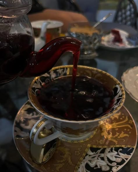 Old Tea Aesthetic, Tea Party Aesthetic Dark, Tea Party Dark Aesthetic, Dark Tea Aesthetic, Goth Tea Party Aesthetic, A Tempest Of Tea Aesthetic, Medieval Bakery Aesthetic, British Tea Aesthetic, Royal Tea Party Aesthetic