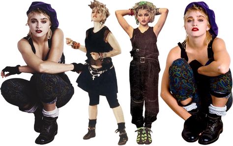 How Madonna Influenced 80s Fashion Iconic Madonna Outfits, Madonna 80s Outfit Costumes, 80s Madonna Fashion, Madonna In The 80s, New Wave Fashion 80s, Madonna 80s Outfit, Madonna Outfits, 80s Aesthetic Outfits, 80s Outfit Ideas