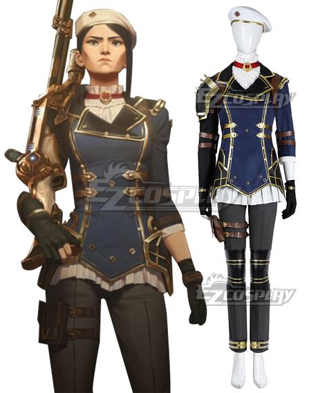 Arcane Season 2 League of Legends LOL Caitlyn Cosplay Costume Cait Arcane Cosplay, Caitlyn Enforcer Outfit, Arcane Caitlyn Outfits, Caitlyn Cosplay Arcane, Arcane Caitlyn Cosplay, Caitlyn Kiramman Cosplay, Arcane Caitlyn Season 2, Caitlyn Arcane Outfit, Caitlyn Arcane Cosplay