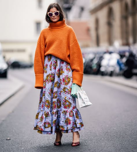 Eclectic Clothing Style, Mode Dope, Eclectic Outfits, Eclectic Clothing, 30 Outfits, Orange Sweater, Mode Boho, Eclectic Fashion, Spring Fashion Trends