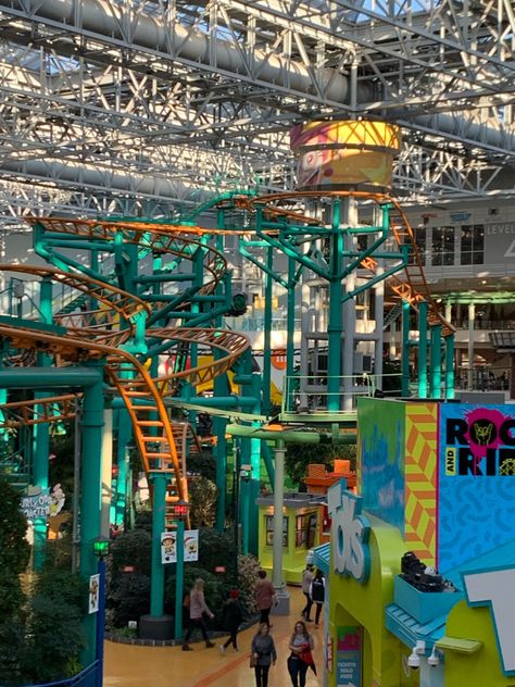 Nickelodeon Universe Mall Of America, Mall Of America Aesthetic, Mall Of America Minnesota, Indoor Park, Abby Jimenez, Aesthetic Nyc, Wolf Lodge, Movie Locations, Great Wolf Lodge