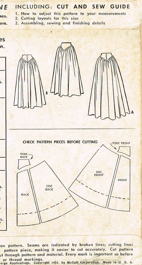 Patron Vintage, Sew Ins, Retro Pin Up, Mccalls Sewing Patterns, Pattern Blouse, 자수 디자인, Sewing Design, Diy Sewing Clothes, Drafting Patterns