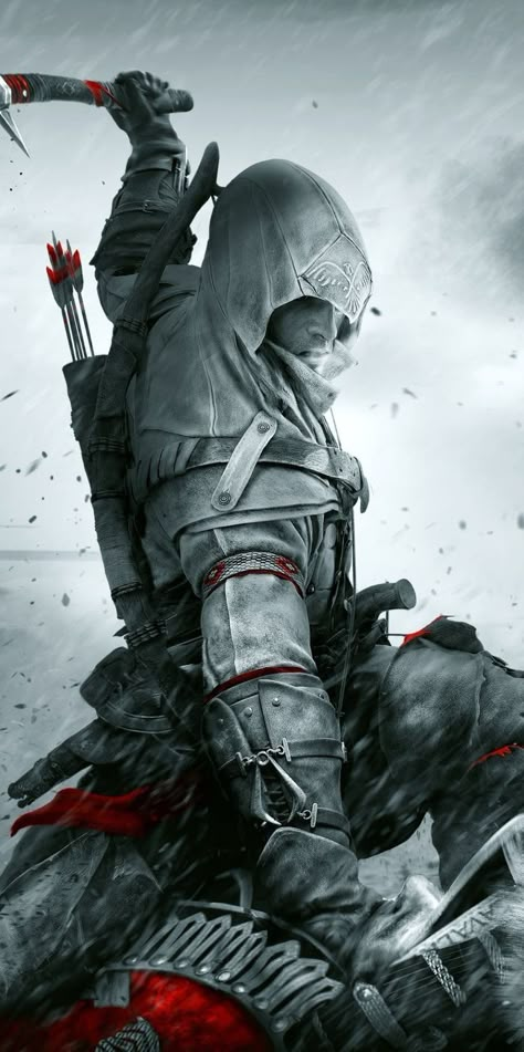 Iphone Wallpaper Video Games, Assassin Names, For Iphone Wallpapers, Games For Iphone, Creed Wallpaper, Assassin's Creed Wallpaper, Connor Kenway, Assassins Creed Game, Creed Game