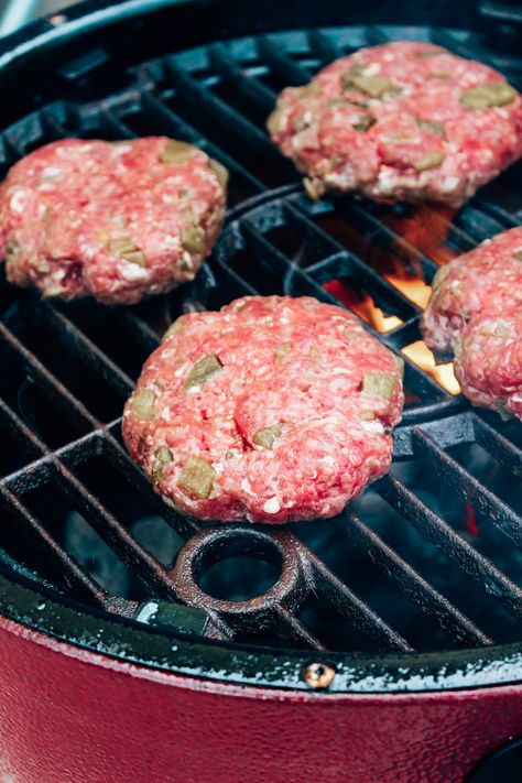 New Mexico Green Chile Cheeseburgers - that's what she eats. Green Chile Hamburgers, Green Chili Burgers, Green Chili Cheese Burger, Low Carb Chile Burgers, Hatch Chili Burgers, Green Chili Cheeseburger, Green Chili Turkey Burgers, Hatch Green Chili Burgers, Green Chile Cheeseburger