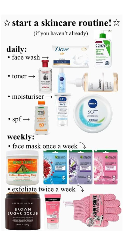 Daglig Motivation, Haut Routine, Skin Care Basics, Skin Care Routine Order, Basic Skin Care, Face Skin Care Routine, Basic Skin Care Routine, Perfect Skin Care Routine, Healthy Skin Tips