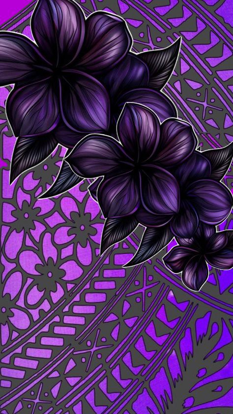 Samoan Art, Plumeria Tattoo, 2000s Wallpaper, Polynesian Tattoo Designs, Polynesian Art, Polynesian Designs, Lovely Flowers Wallpaper, Cartoon Character Pictures, Hawaiian Flowers