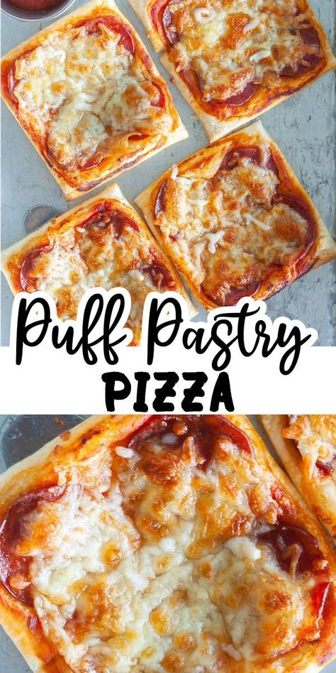 Puff Pastry Dinner, Puff Pastry Recipes Dinner, Easy Weeknight Dinner Ideas, Italian Food Pasta, Easy Pizza Crust, Puff Pastry Pizza, Pastry Pizza, Puff Pastry Crust, Weeknight Dinner Ideas