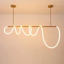 hanging tube light – Buy hanging tube light with free shipping on AliExpress Cozy Dining Table, Modern Gold Chandelier, Pendant Lamps Kitchen, Bar Pendant Lights, Pendant Light Styles, Black Wall Lamps, Living Room Restaurant, Led Tubes, Iron Lighting