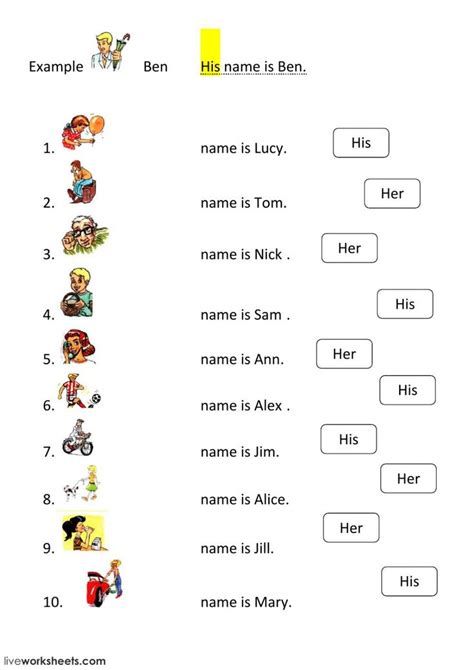 Verb To Be Interactive Activity For A1. You Can Do The Nouns Worksheet Kindergarten, Pronoun Worksheet, Personal Pronouns Worksheets, Pronouns Worksheet, Workbook Layout, Plurals Worksheets, Teaching Worksheets, Possessive Nouns, English Grammar For Kids