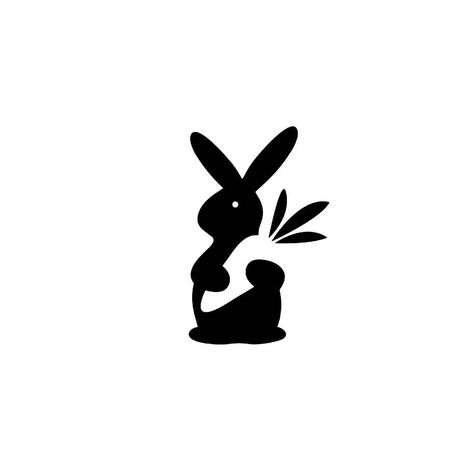 Negative Space Bunny • • • #Logo #Design #GraphicDesign #BrandIdentity #Bunny #Rabbit #Illustration #Minimal #Pictogram #Animal Hase Tattoos, Rabbit Logo, Logo Design Negative Space, Negative Space Art, Negative Space Logo, Negative Space Design, Logos Photography, Negative Space Logos, Animal Logos