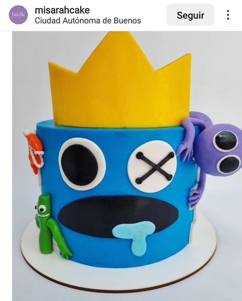 Rainbowfriends Birthday Cake, Rainbow Friends Roblox Birthday Cake, Blue Rainbow Friends Cake, Rainbow Friend Birthday Party, Rainbow Friends Birthday Party Cake, Rainbow Friends Birthday Party Ideas, Rainbow Friends Party Ideas, Rainbow Friends Cake Ideas, Roblox Birthday Party Ideas Cakes