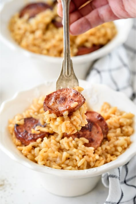 Chorizo Sausage Links Recipes, White Rice And Sausage Recipes, Recipe With Sausage Links, Smoked Sausage Recipes Rice, Italian Sausage Recipes With Rice, Rice And Smoked Sausage Recipes, Conecha Sausage, Rope Sausage Recipes Dinners, Smoked Andouille Sausage Recipes