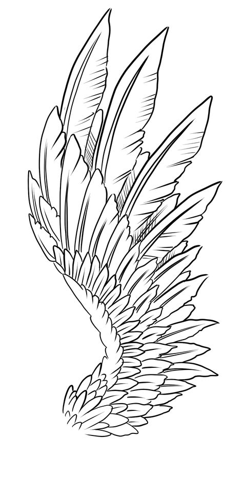 Wing tattoo design lines Alas Tattoo, Kunst Tattoos, Wing Tattoo Designs, Wings Drawing, Angel Wings Tattoo, Wing Tattoo, Cat Tattoos, Tiny Tattoo, Wings Art