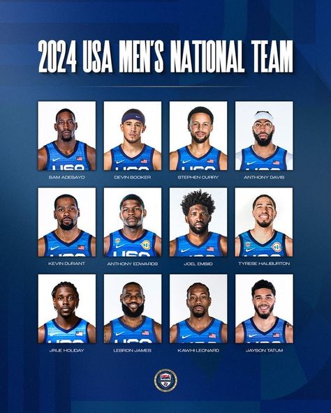 Usa Basketball Team 2024, Team Usa Basketball 2024, Usa Dream Team, Basketball Women, Team Usa Basketball, Olympic Basketball, Big Blue Nation, Uk Football, Usa Basketball