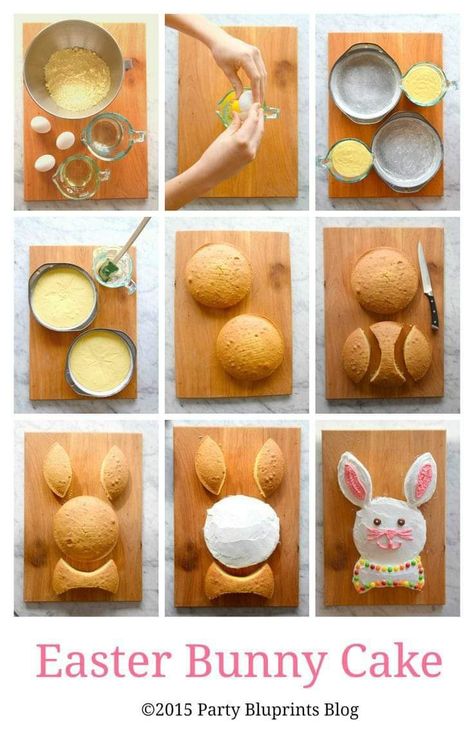 Easter Bunny Cake, Easter Menu, Easter Goodies, Easter Baking, Bunny Cake, Easter Food, Kue Ulang Tahun, Easter Dessert, Easter Dinner