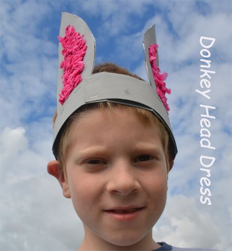 Home made donkey costume | Pinkoddy's Blog How To Make A Donkey Costume, Donkey Nativity Costume, Donkey Costume, Christmas Theme Ideas, Nativity Costumes, Christmas Donkey, Christmas Dress Up, Easy Diy Costumes, Crown For Kids