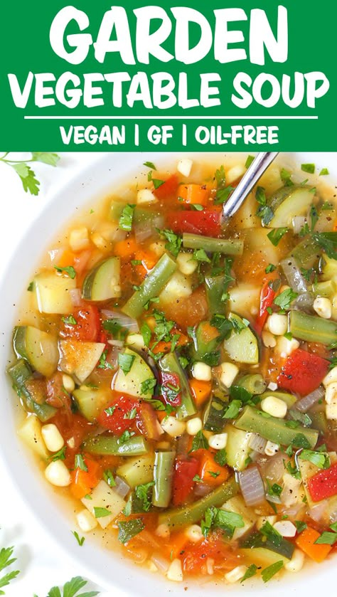 Vegetarian Vegetable Soup, Detox Vegetable Soup, Garden Grazer, Garden Vegetable Soup, Vegan Vegetable Soup, Easy Vegetable Soup, Vegetable Soup Healthy, Vegetable Soup Recipe, Vegetarian Soup Recipes