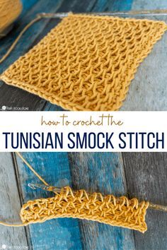 Tunisian Diamond Stitch, Diy Tunisian Crochet Hook, Smock Crochet Stitch, Tunisian Shell Stitch, Tunisian Wave Stitch, Tunisian Crochet Smock Stitch, Tunisian Crochet Moss Stitch, Textured Tunisian Crochet Stitches, Tunisian Crochet Honeycomb Stitch