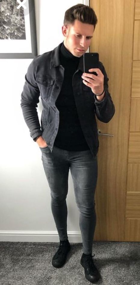 Light Color Jeans, Spray On Jeans, Superenge Jeans, Jeans Outfit Men, Guy Fits, Outfits Jeans, Guy Style, Outfits Hombre, Black Jeans Outfit