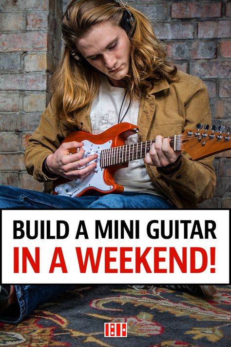 Homemade Electric Guitar, Mini Electric Guitar, Build Your Own Guitar, Diy Electric Guitar, Diy Guitar Amp, Diy Guitar Pedal, Electric Guitar Kits, Diy Guitar, Guitar Diy