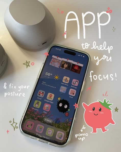 If you have bad posture, this app is for you 📱🦐 I recently discovered this app, and I think it’s new but cool! *not sponsored* Pomo UP is a productivity app with a Pomodoro timer. You can also invite or join your friends! It also supports posture tracking, and you’ll be reminded to fix your posture  🦐 You need any generation of AirPods or Beats Fit Pro for posture tracking 🎧 This app is iOS only 🥲but FocusPomo is similar and it’s on Android!! 💭 who else has bad posture? 🦐 Aesthetic Apps Games, Notion Inspiration, Beats Fit Pro, Pomodoro Timer, Notion Cover, Fix Your Posture, Apps For Teens, Ipad Essentials, School Study Ideas