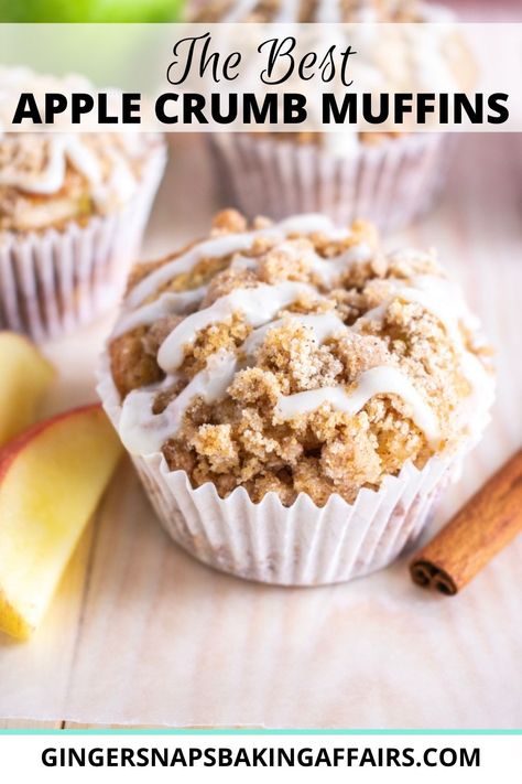 Apple Cinnamon Streusel Muffins, Blueberry Chocolate Chip Muffins, Streusel Topping For Muffins, Apple Crumb Muffins, Apple Crumble Muffins, Apple Streusel Muffins, Cinnamon Streusel Muffins, Apple Muffin Recipes, Apple Cakes