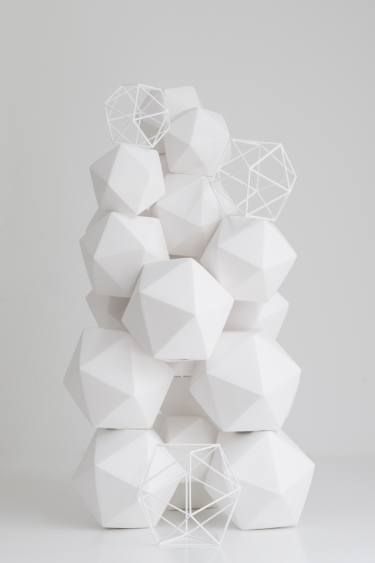 Saatchi Art Artist mo cornelisse; Sculpture, “kubus object 7” #art Paper Architecture, Digital Art Drawing, Geometric Sculpture, Platonic Solid, Painting Photography, 3d Studio, Art Prints Online, Art Instructions, Buy Original Art