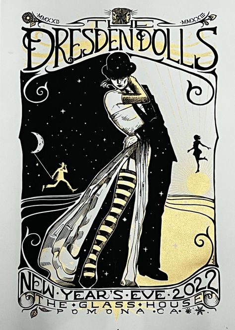 Dresden Dolls Band, Dresden Dolls Poster, Dresden Dolls Aesthetic, Punk Cabaret, Cabaret Goth, Maddie Hatter, Evelyn Evelyn, Dark Cabaret, Dresden Dolls