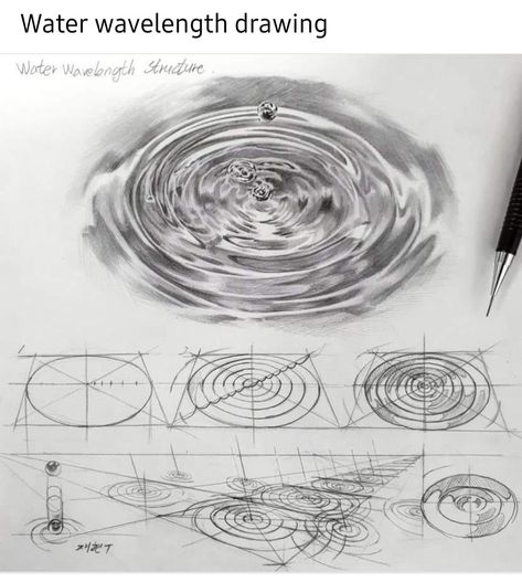 Structural Drawing, Perspective Drawing Lessons, Texture Drawing, Water Drawing, Art Drawings Sketches Pencil, Perspective Art, Digital Painting Tutorials, Pencil Art Drawings, Water Droplets