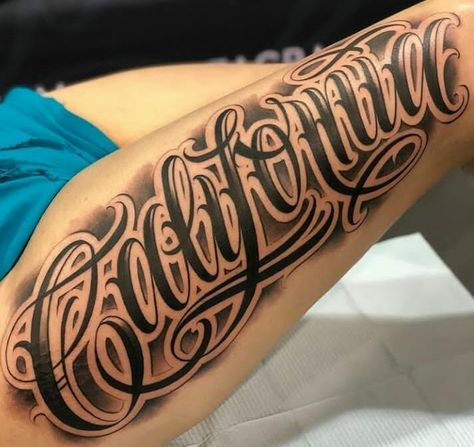 Letter Shading Tattoo, Last Name Forearm Tattoo Men, Seoul Tattoo, Chicano Font, Lis Tattoo, Typographic Tattoo, Name Tattoos On Arm, Forearm Cover Up Tattoos, Script Tattoos