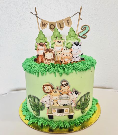 Safari cake for a little guy who's turning 2 🐘🐆🐅 Mahalo for supporting @_keikeustudiobykristen 🩷 DM me to order 📩 #birthdaycake#cakeshop #customcakes #cake #cakes #cakestagram #cakesofinstagram #honolulusweets #oahusweets #honoluluhawaii #oahuhawaii Jungle Theme Cakes, Safari Cake, Animal Birthday Cakes, Safari Cakes, Jungle Theme, Honolulu Hawaii, Oahu Hawaii, Animal Birthday, Custom Cakes