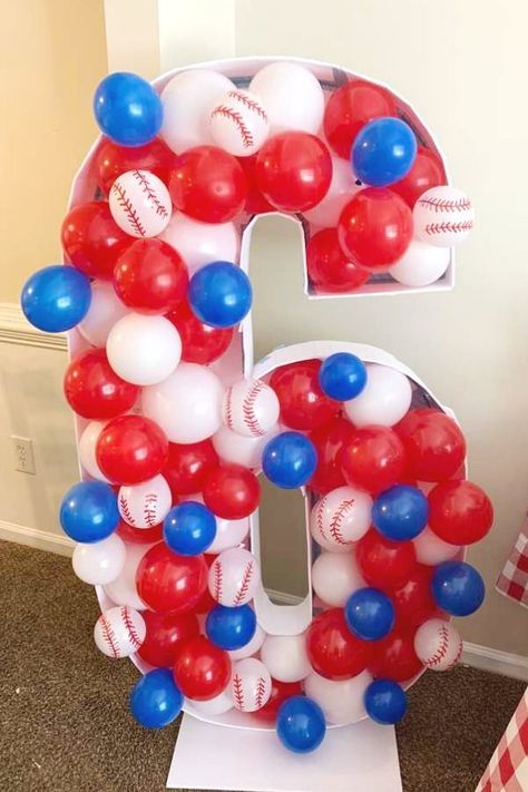 Baseball Birthday Party Ideas, Baseball Theme Birthday Party, Baseball Party Decorations, Baseball Theme Birthday, Baseball First Birthday, Birthday Party Ideas Themes, Baseball Theme Party, Boys First Birthday Party Ideas, Boys 1st Birthday Party Ideas