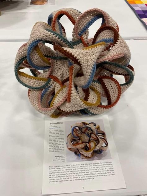 Crochet Sculpture Art, Topological Crochet, Artistic Crochet, Crochet Sculpture, Abstract Crochet, Surface Crochet, Hyperbolic Crochet, 3d Crochet, Advanced Crochet