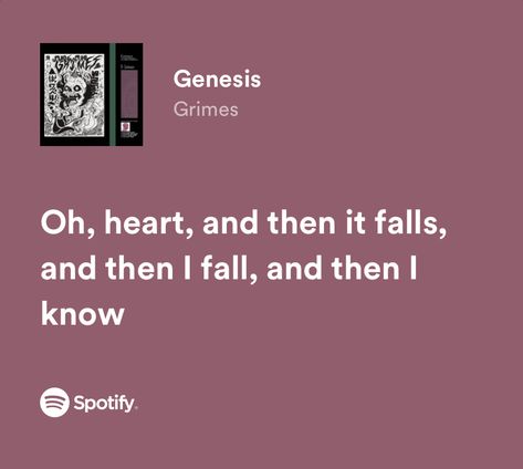 Grimes Lyrics, Grimes Genesis, Simple Thoughts, Lyric Poetry, Lyrics Spotify, Music Happy, Music Taste, Favorite Lyrics, Just Lyrics