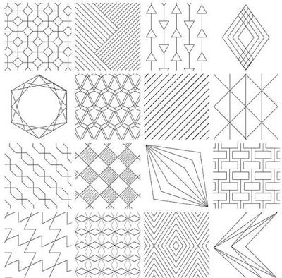 Straight Line Quilting Designs, Line Quilting Designs, Line Art Projects, Line Design Pattern, Graph Art, Line Graph, Pants Diy, Textile Designing, Drawing Calligraphy