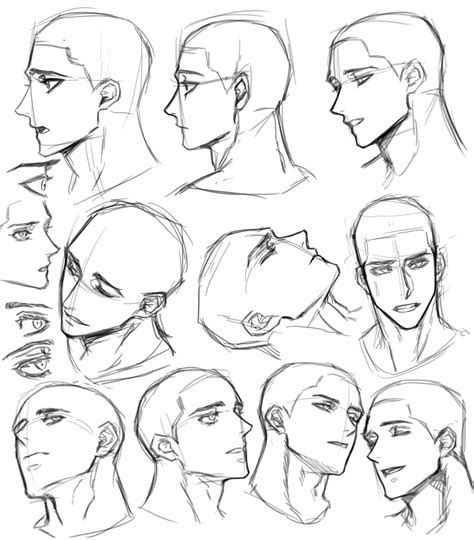 Male Face Drawing, Muka Lelaki, Face Male, Drawing Face Expressions, Profile Drawing, 얼굴 드로잉, Face Drawing Reference, Drawing Face, Drawing Black